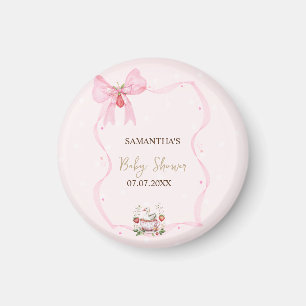 Erdbeere,Gans,Rahmen Punkte Baby Shower Magnet