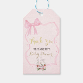 Erdbeere, Gänse, Rahmen-Kinderdusche Geschenkanhänger