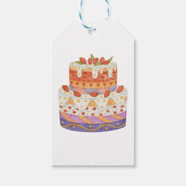 Erdbeere Geschenkanhänger (Vorderseite)