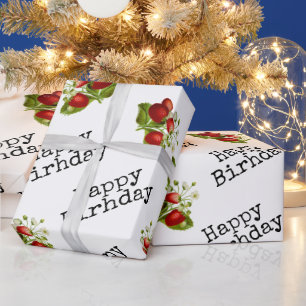 Erdbeere geschenkpapier