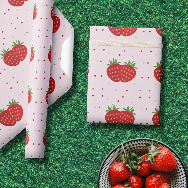 Erdbeere Geschenkpapier (Strawberry Wrapping Paper)