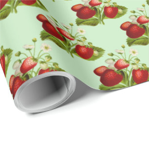 Erdbeere geschenkpapier