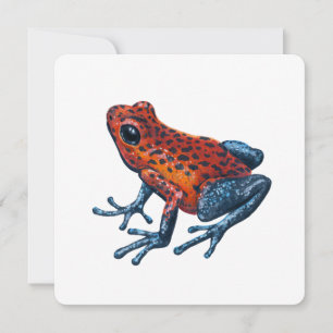 Erdbeere Giftdarmfrosch Feiertagskarte