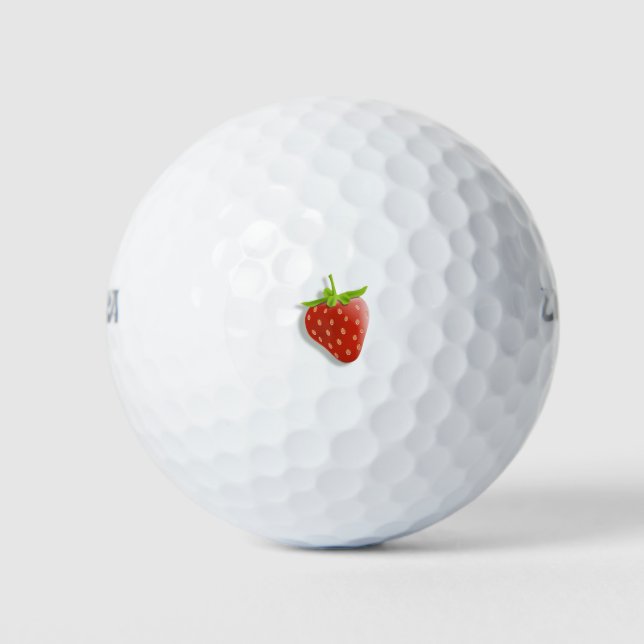 Erdbeere Golfball (Vorderseite)