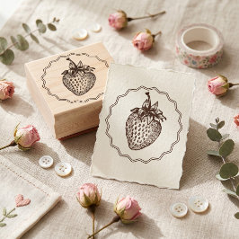Erdbeere Gummistempel