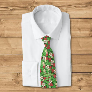 Erdbeere Hintergrund Muster Neck Tie Krawatte