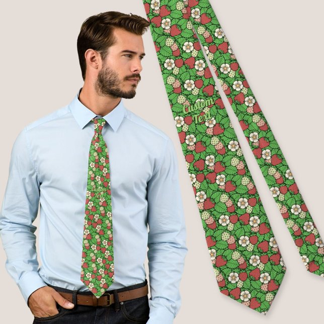 Erdbeere Hintergrund Muster Neck Tie Krawatte (Von Creator hochgeladen)