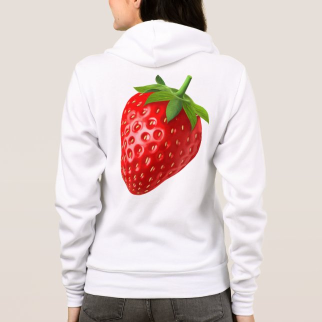 Erdbeere Hoodie (Rückseite)