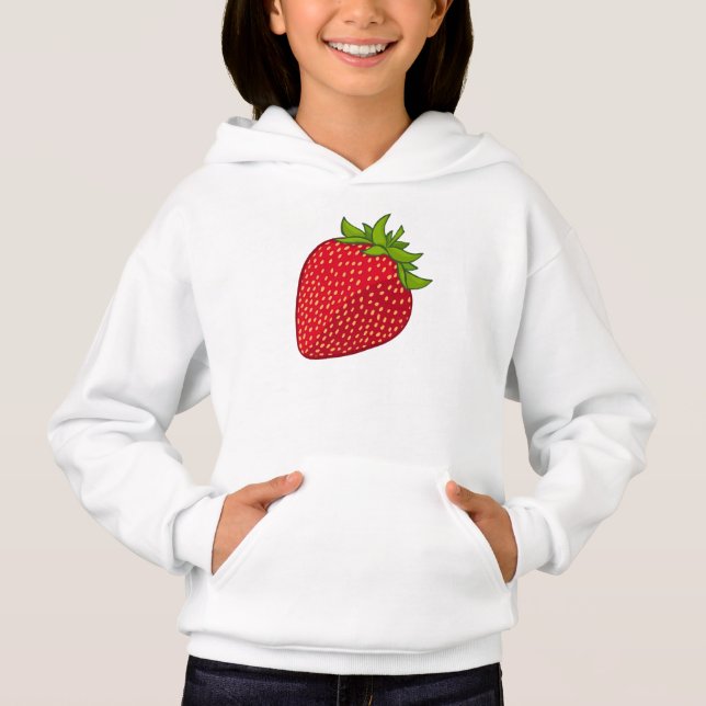 Erdbeere Hoodie (Vorderseite)