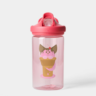 Erdbeere Ice Creme Cat Trinkflasche