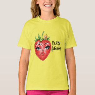 Erdbeere in einer Krone, von Natasha Us T-Shirt