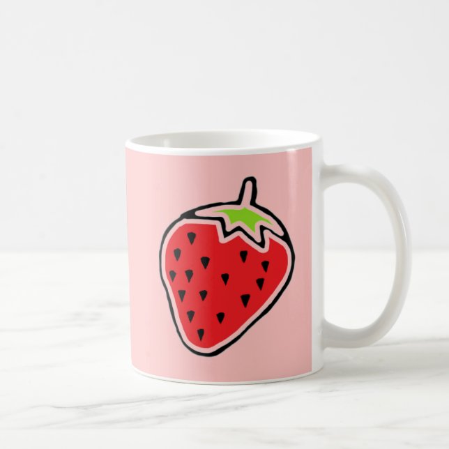 Erdbeere Kaffeetasse (Rechts)