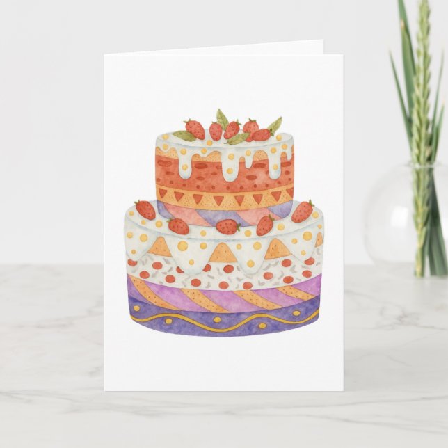 Erdbeere Karte (Vorderseite)