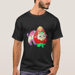 Erdbeere Kuh T-Shirt Niedlich Kuh Lover Sonnenkühe