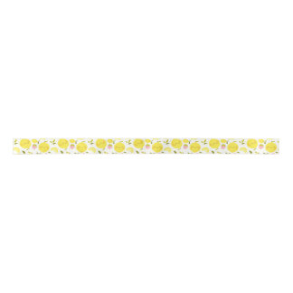 Erdbeere Lemon White Satinband