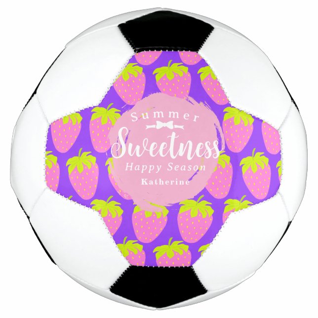 Erdbeere Lila Fußball (Vorderseite)
