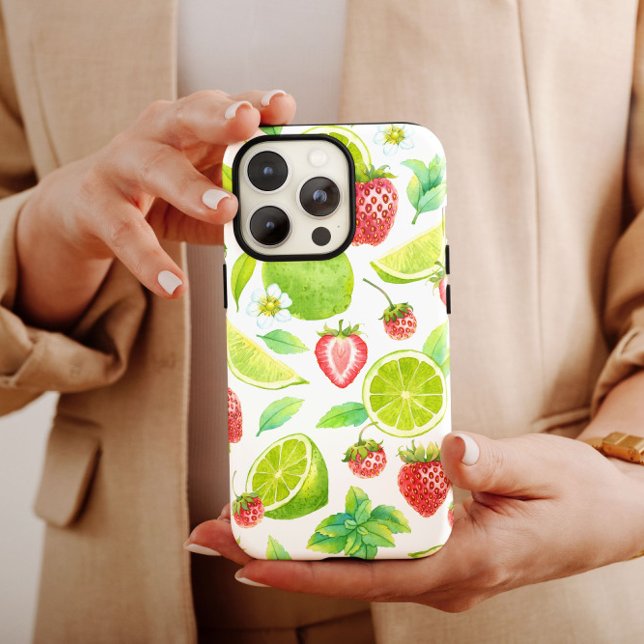 Erdbeere Limon Frucht | iPhone 14 Case-Mate Case-Mate iPhone Hülle (Von Creator hochgeladen)