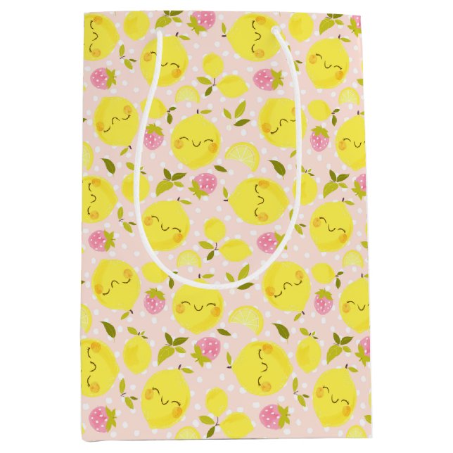 Erdbeere Mittlere Geschenktüte (Vorderseite)