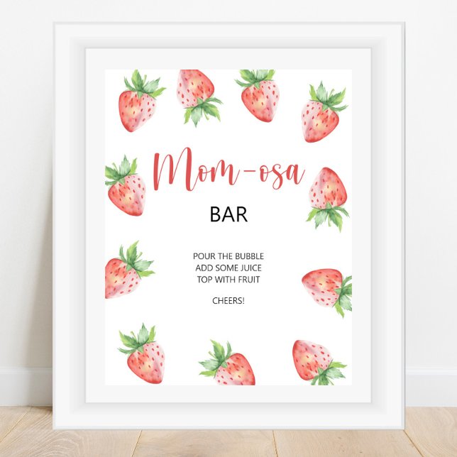Erdbeere Mom-osa-Bar  Poster (Von Creator hochgeladen)