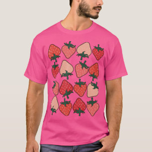 Erdbeere Muster Fruitarian Berry Strawberries F T-Shirt