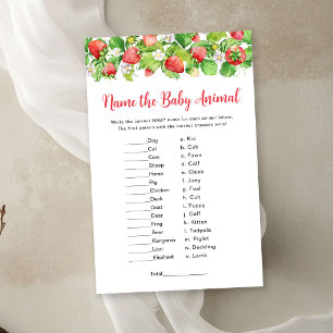 Erdbeere Name das Baby-Tier Spiel
