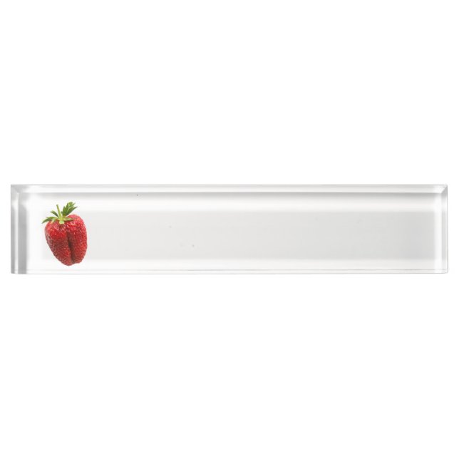 Erdbeere Namensplakette (Vorderseite)