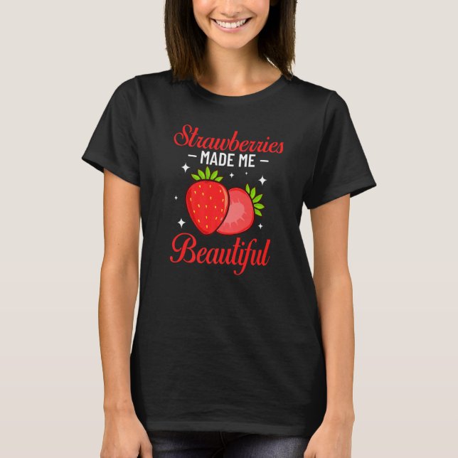 Erdbeere Obstgarten Pflanze Samen Erdbeeren T-Shirt (Vorderseite)