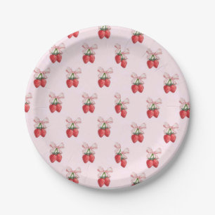 Erdbeere Pappteller