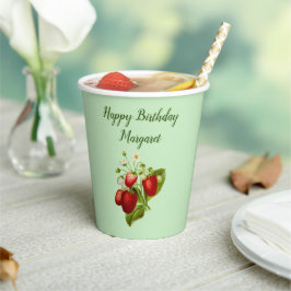Erdbeere Personalisiert Paper Cups Party Waren Pappbecher