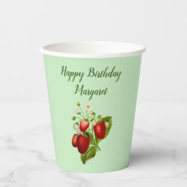 Erdbeere Personalisiert Paper Cups Party Waren Pappbecher