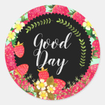 Erdbeere. Personalisiert. Schwarz.