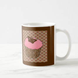 Erdbeere Pink Mattiert Cupcake Kaffeetasse