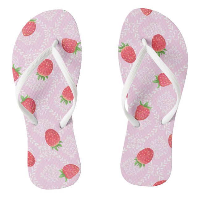 Erdbeere Rosa Flip Flops (Fußbett)