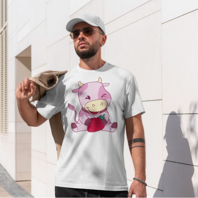Erdbeere Rosa Kuhmilch T-Shirt (Von Creator hochgeladen)