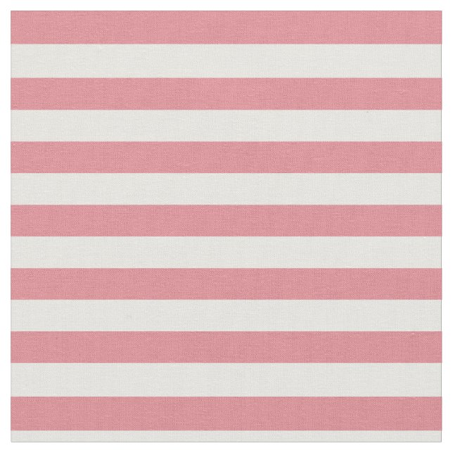 Erdbeere rosa u. Weiß Striped Stoff (Nahaufnahme)