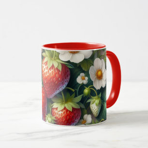 Erdbeere Rot Beeren Kombi-Tasse Tasse