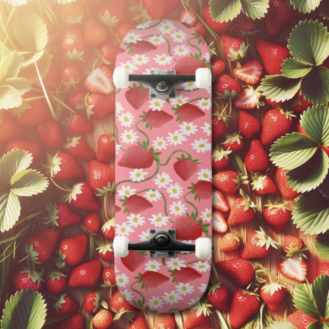 Erdbeere, rot und rosa skateboard (Von Creator hochgeladen)