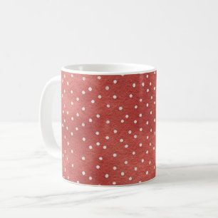 Erdbeere Rot Weiße Punkte Kaffeetasse