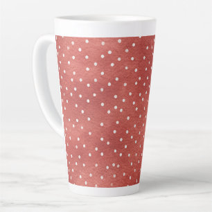 Erdbeere Rot Weiße Punkte Milchtasse