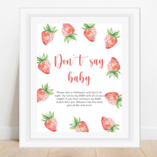Erdbeere - Sag nicht Baby  Poster
