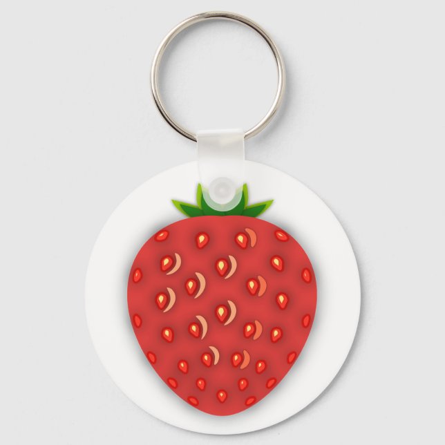 Erdbeere Schlüsselanhänger (Front)
