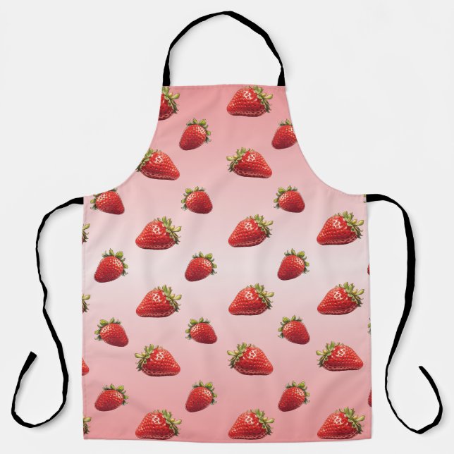 Erdbeere Schürze (Vorderseite)