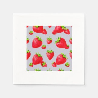 Erdbeere Serviette