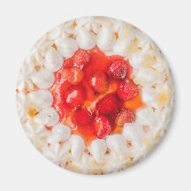 Erdbeere Shortcake Dessert rot weiß