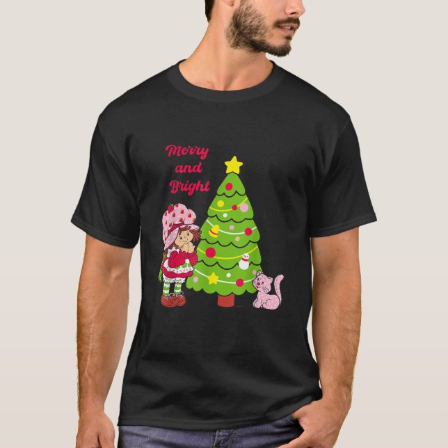 Erdbeere Shortcake Frohe und helle Weihnachten tr T-Shirt (Vorderseite)