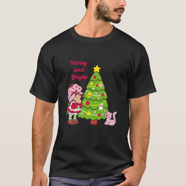 Erdbeere Shortcake Frohe und helle Weihnachten tr T-Shirt (Vorderseite)