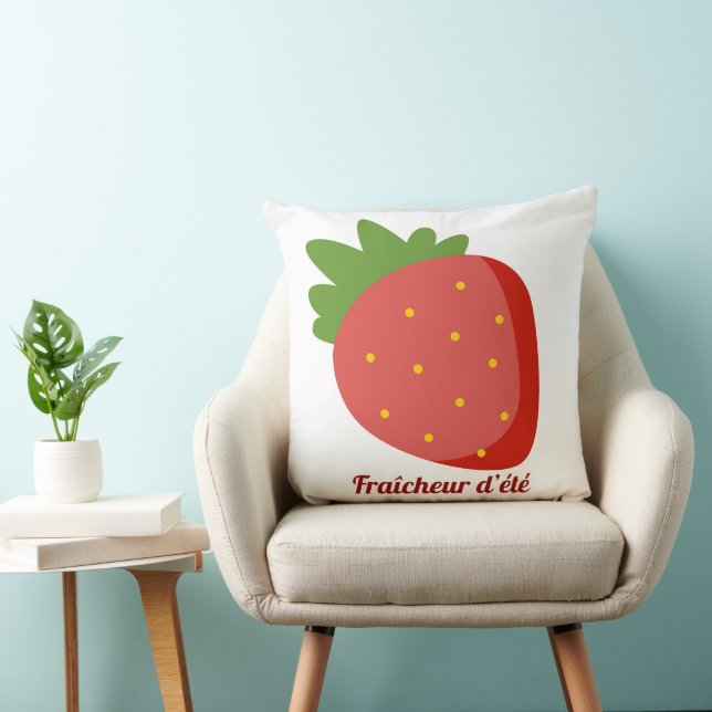 Erdbeere Sommerfrische Kissen (Stuhl )