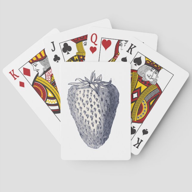 Erdbeere Spielkarten (Rückseite)