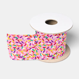 Erdbeere Sprinkles Satinband