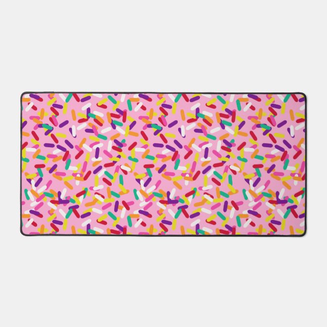 Erdbeere Sprinkles Schreibtischunterlage (Vorderseite)